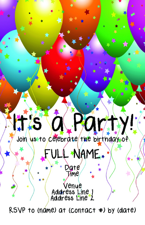 Birthday Party Invitation